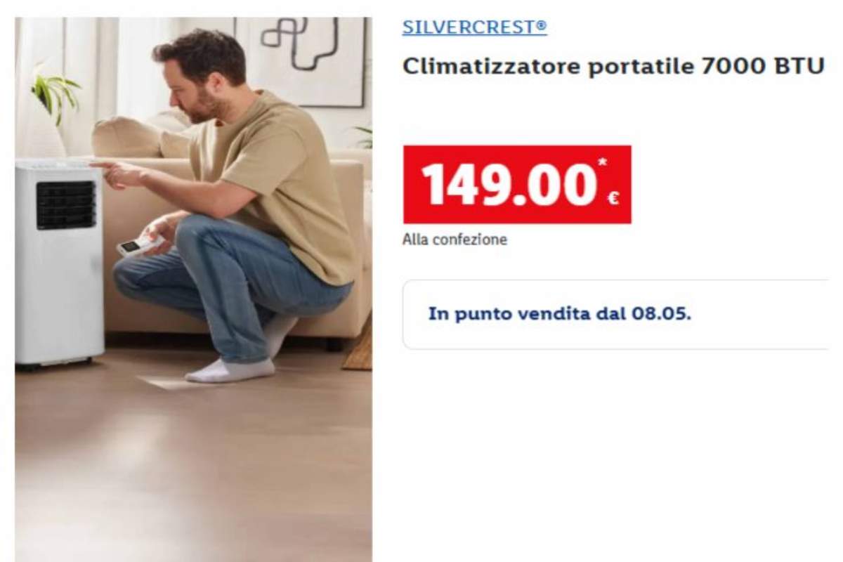 Lidl climatizzatore offerta