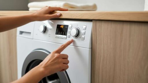 il pulsante della lavatrice per farla durare di più