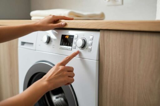il pulsante della lavatrice per farla durare di più