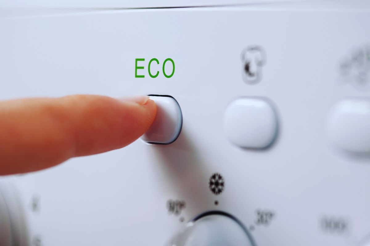 il tasto eco della lavatrice
