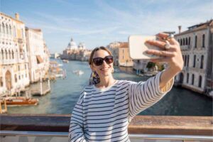 Turista selfie