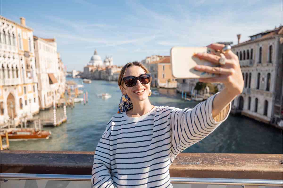 Turista selfie