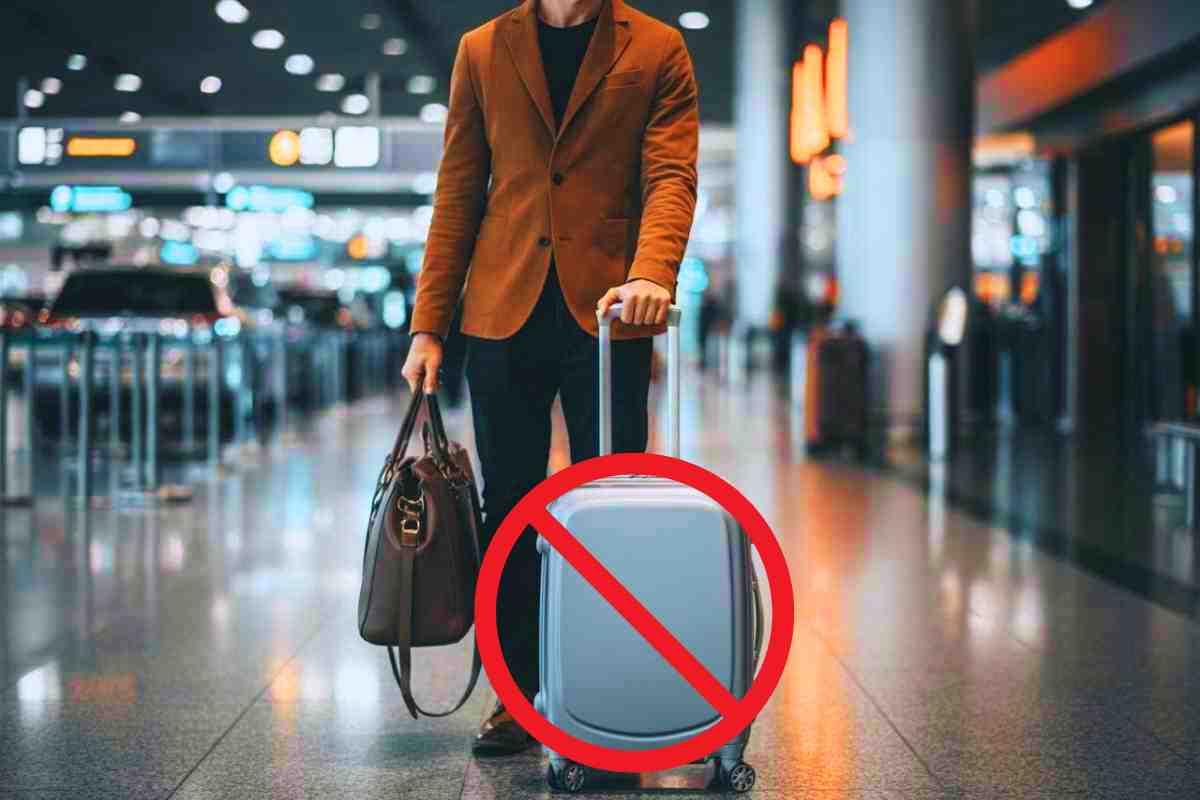 gli oggetti vietati in aereo