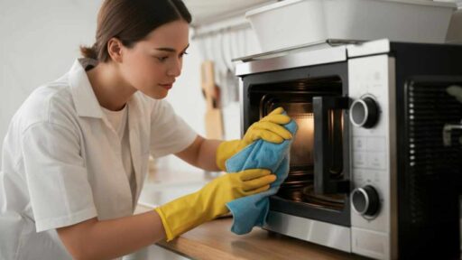 come pulire il forno a microonde