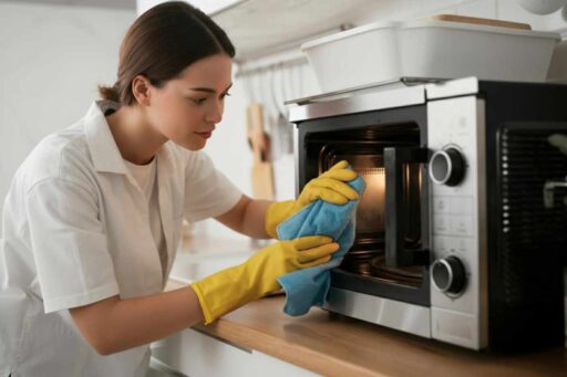 come pulire il forno a microonde