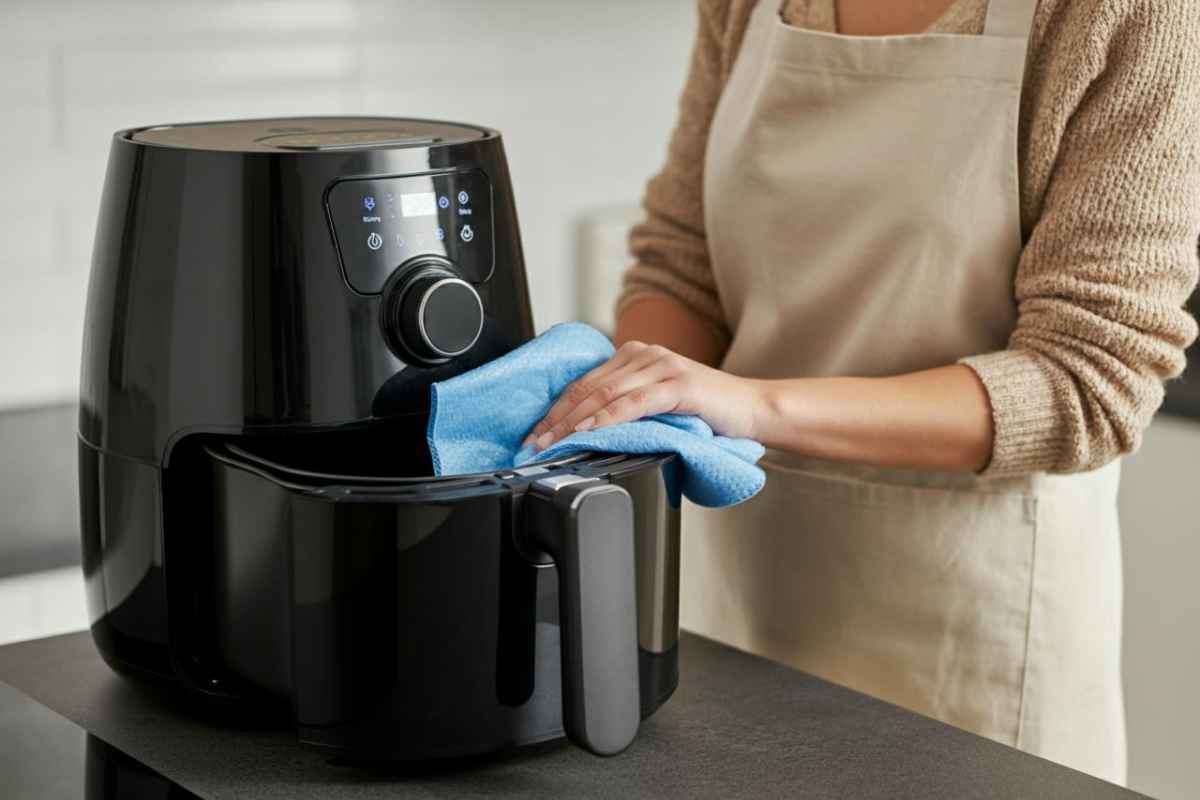il metodo per la pulizia della friggitrice ad aria
