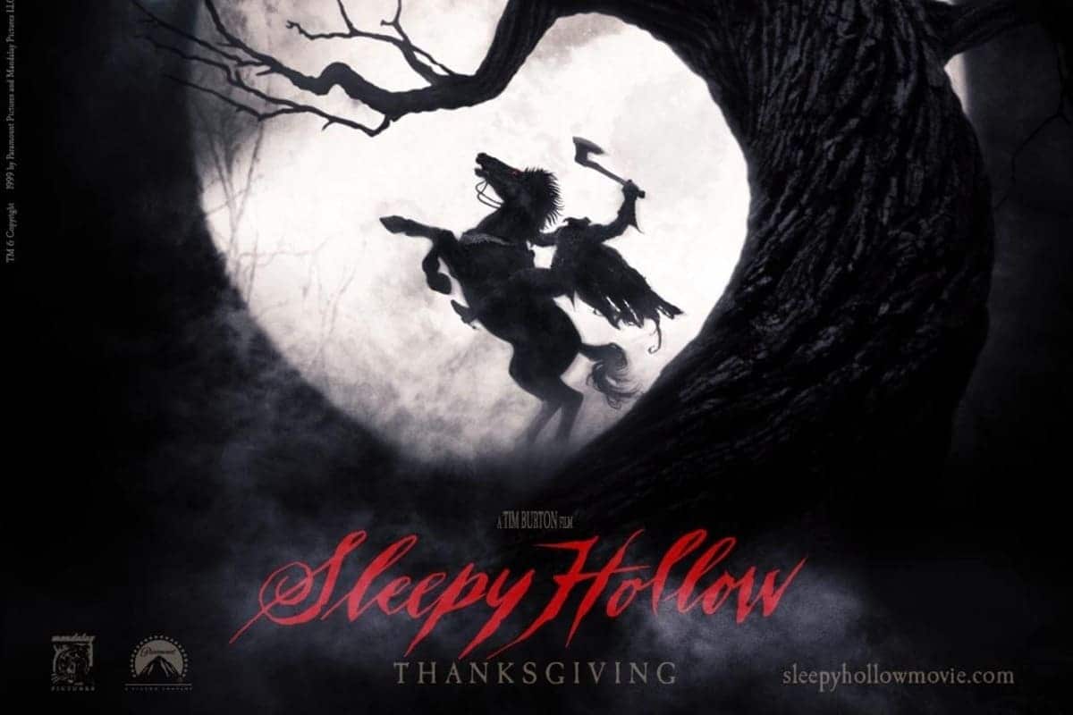 Un'illustrazione del Cavaliere Senza Testa dalla leggenda di Sleepy Hollow